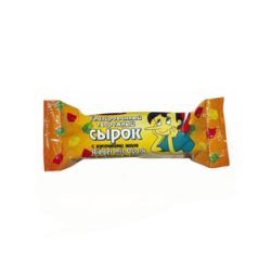 Geglazuurde kwark met gelei stukken