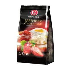 Dumblings met aardbeien