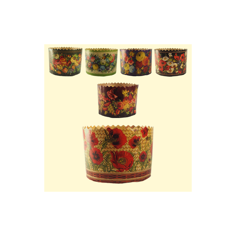 Ovenschaal van de paascake"Bloemen"