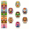 Easter egg sticker " Matreshka "