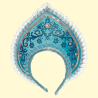 Kokoshnik "Beauty" blauw