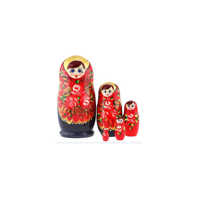 Matryoshka - Red Flowers
