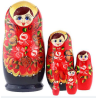 Matryoshka - Rode bloemen