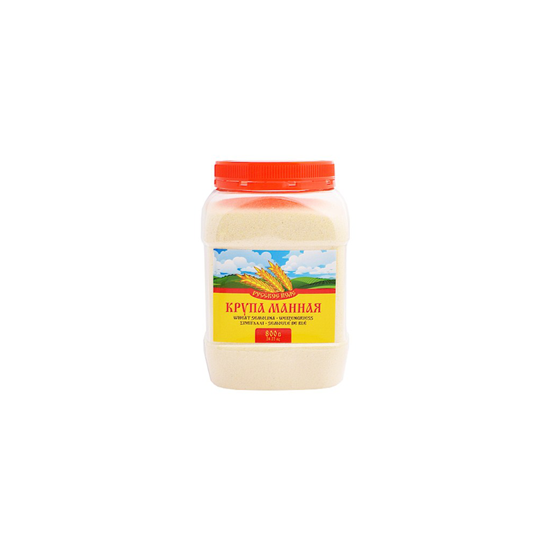 Semolina in a jar