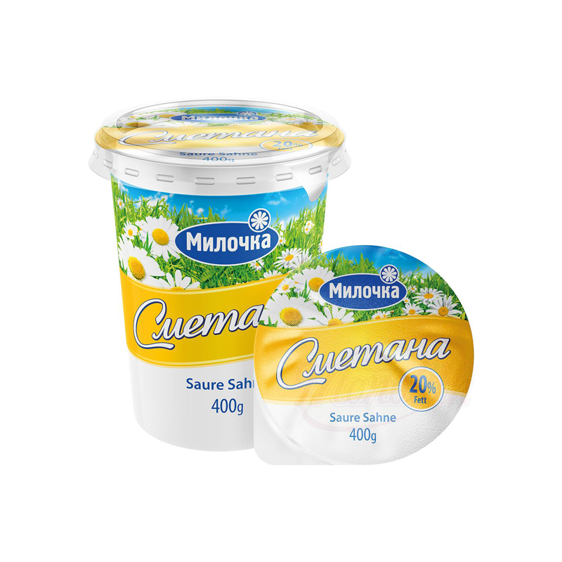Сметана нежная 20% жирности