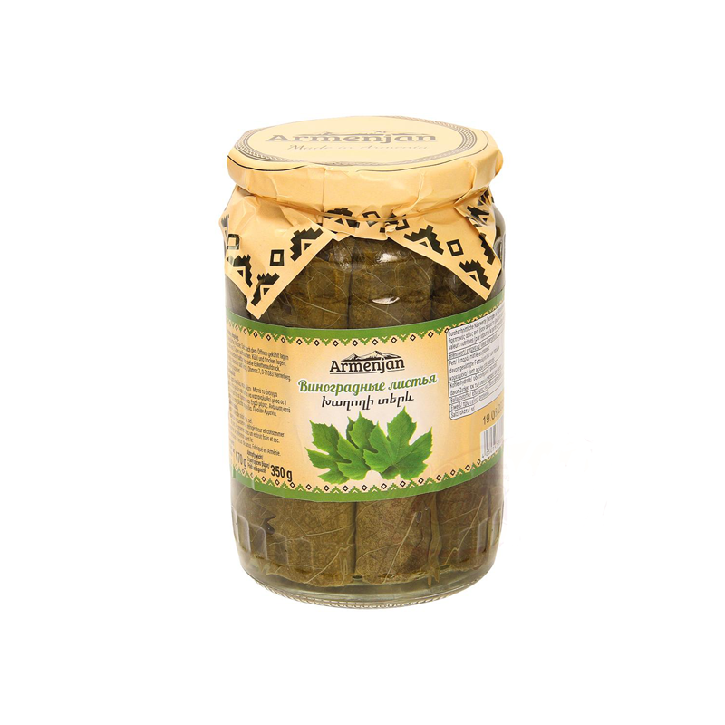 Canned grape leaves for dolma