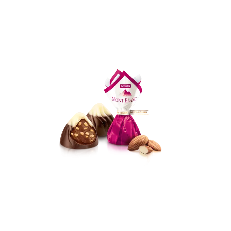 Snoepjes Mont Blanc met amandelen