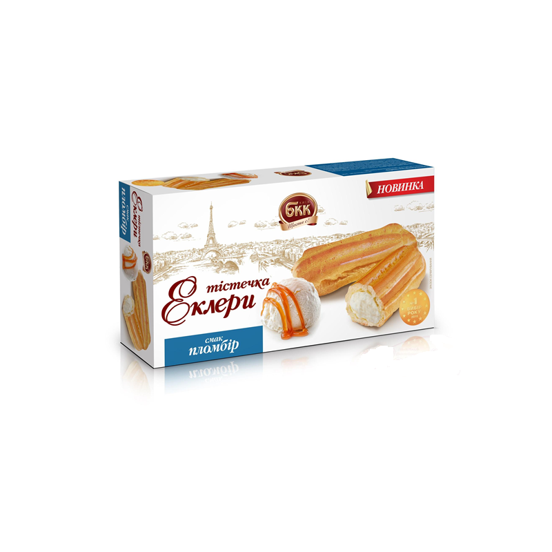 Eclair cake met slagroom