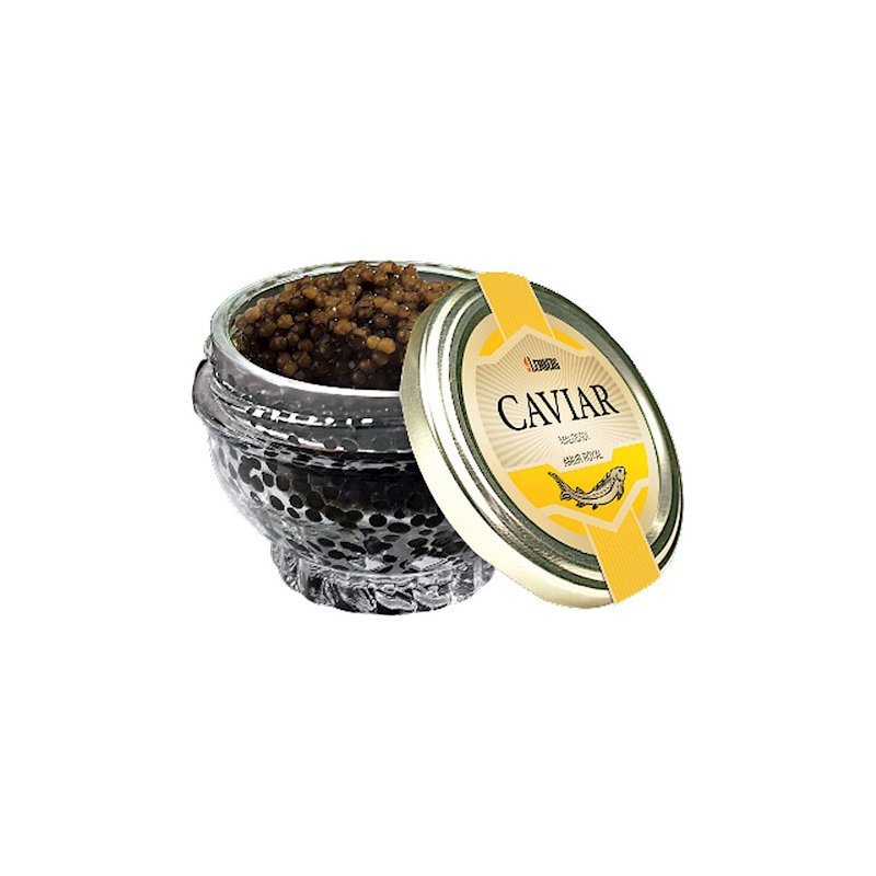 Zwarte kaviaar steur. 50 gr.