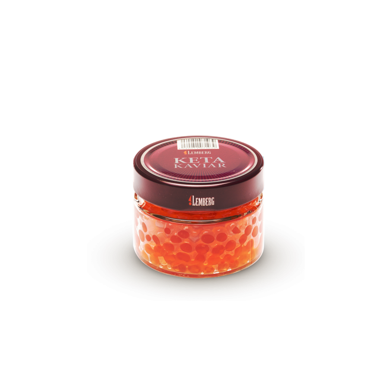 Red chum salmon caviar