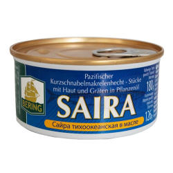 Natural saury  in oil