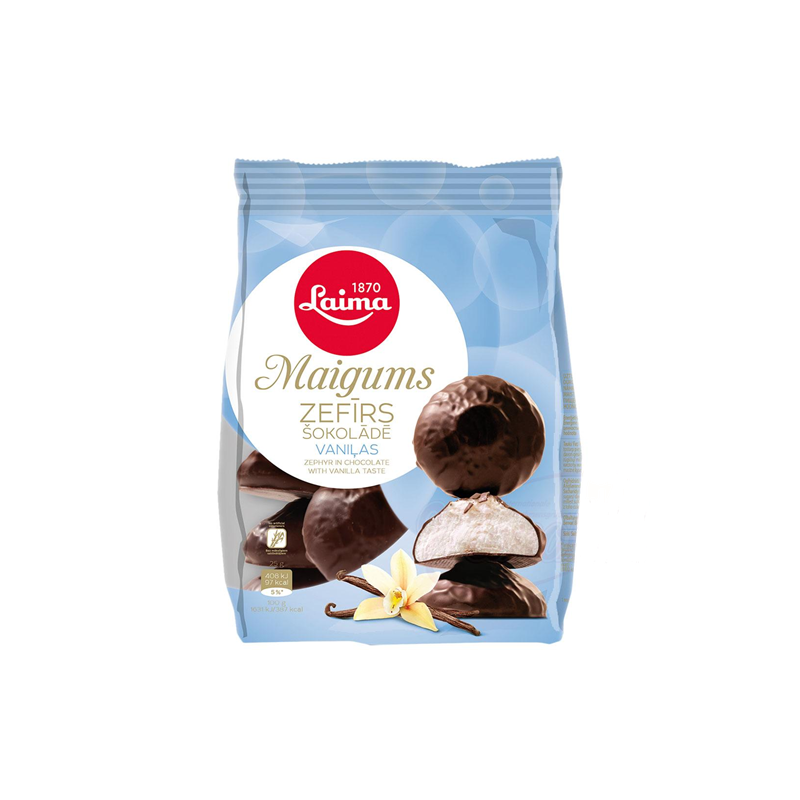 Zephyr in chocolade glazuur