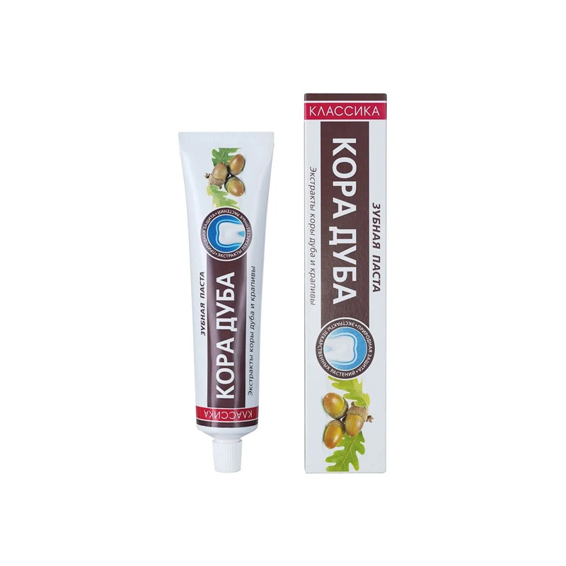 Tandpasta met eikenschors