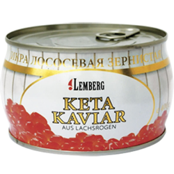 Red chum salmon caviar