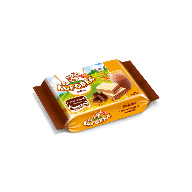 Wafers "Cow" taste chocolate